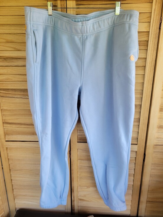 Carhartt Pants - Carhartt Relaxed Fit XXL Jogger Pants Sweatpants Women's Light Blue Stretch Wais